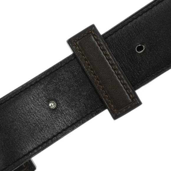 Hermes Brown Togo Box Calf Constance Reversible Belt #80 Small Good - Picture 7 of 7